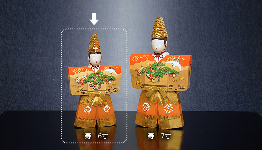寿の6寸と7寸の比較写真
