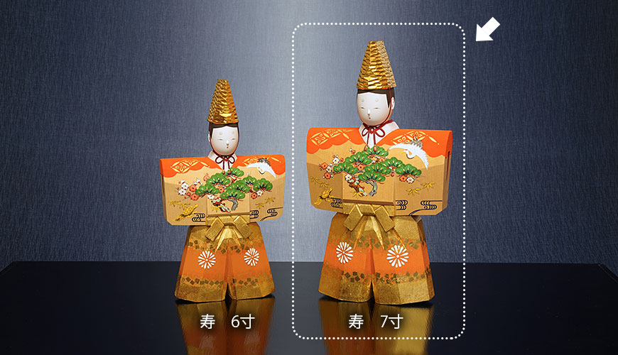 寿の6寸と7寸の比較写真